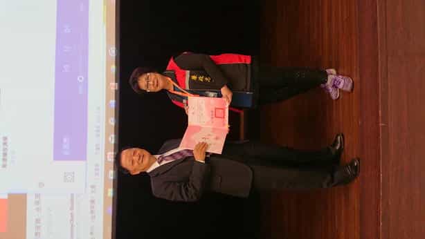 臺中市政府政風處「107年度廉政志工聯繫會議」幹部獎-市一小隊長張澎珠