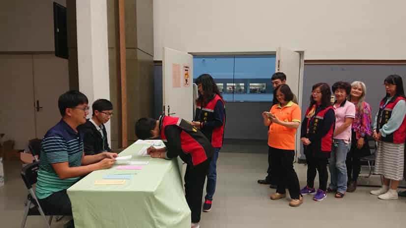 臺中市政府政風處「107年度廉政志工聯繫會議」幹部改選-領票