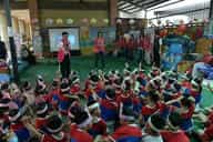 退輔會高雄榮總結合高榮屏東分院、屏東縣榮服處舉辦「校園誠信廉潔教育～廉政志工說故事列車」活動高雄榮總屏東分院「防疫向前行」衛教