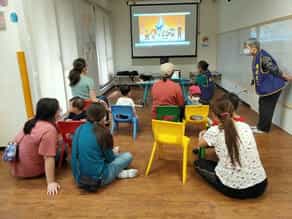 臺北市政府政風處廉政志工協助辦理110年度廉潔教育宣導活動廉政志工至大同親子館進行宣導