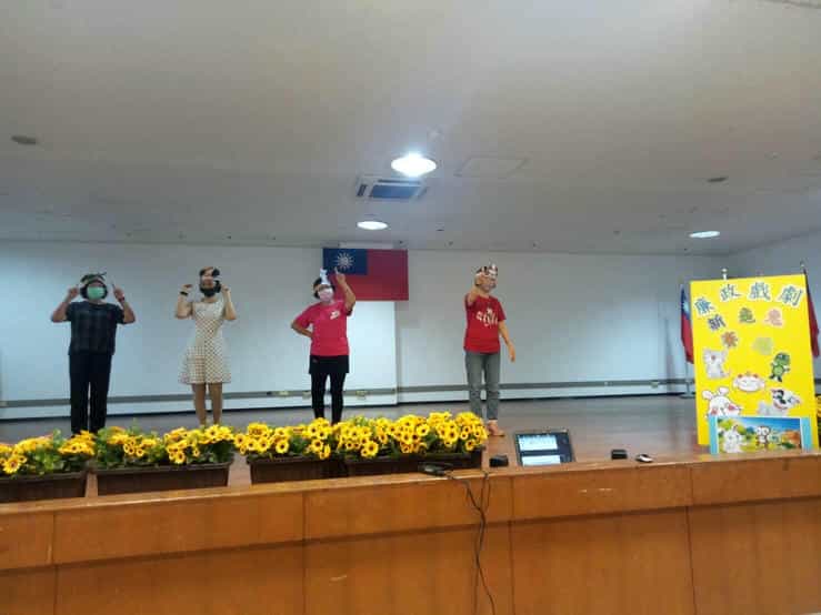 廉政志工排演「新龜兔賽跑」廉政戲劇之心路歷程南投小隊廉政志工於南投市公所大禮堂進行廉政戲劇排演4