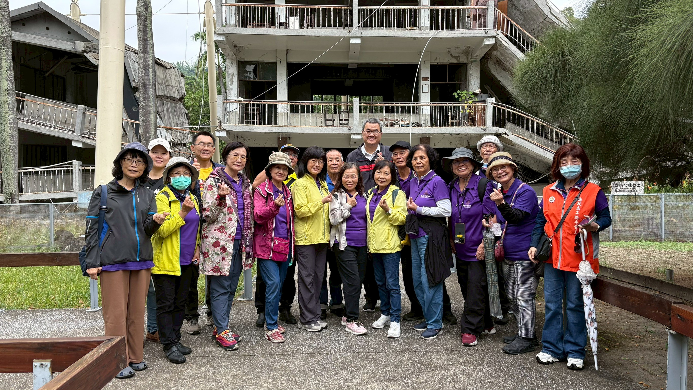 新竹市政府114年廉政志工跨區交流教育訓練活動當天大合照。
